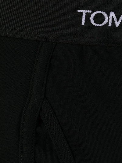 Shop Tom Ford Men's Black Cotton Boxer