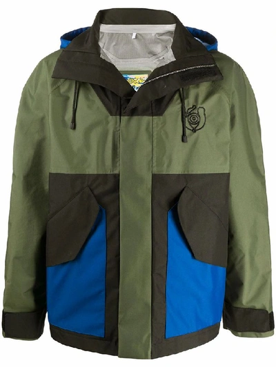 Shop Loewe Men's Green Polyamide Outerwear Jacket