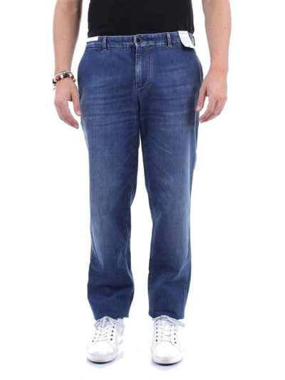 Shop Pt01 Men's Blue Cotton Jeans