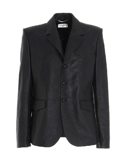 Shop Saint Laurent Men's Black Jacket