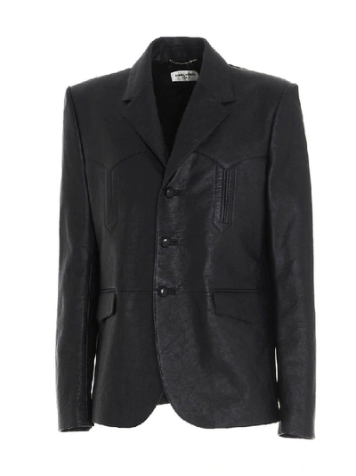 Shop Saint Laurent Men's Black Jacket