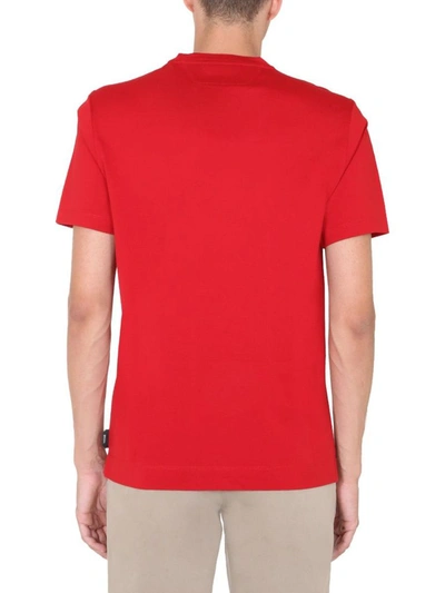 Shop Z Zegna Men's Red Cotton T-shirt