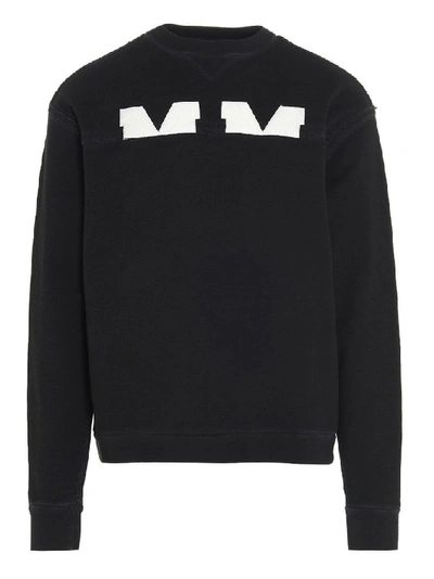 Shop Maison Margiela Men's Black Cotton Sweatshirt