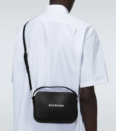 Shop Balenciaga Everyday Camera Bag In Black