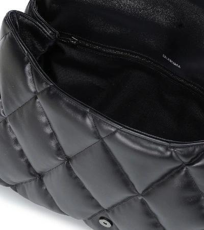 Shop Balenciaga Touch Medium Leather Clutch In Black