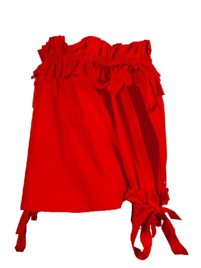 Shop Sara Roka Women's Red Cotton Top
