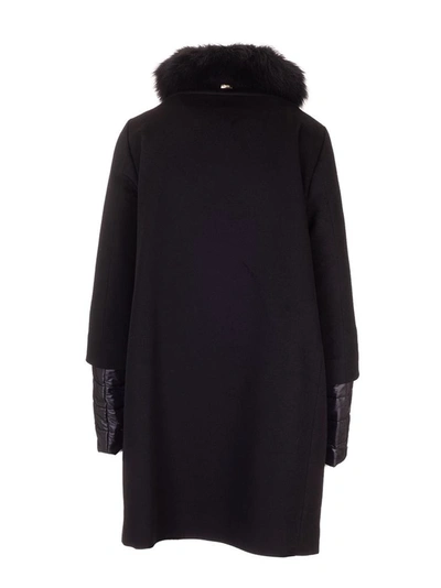 Shop Herno Women's Black Cotton Coat