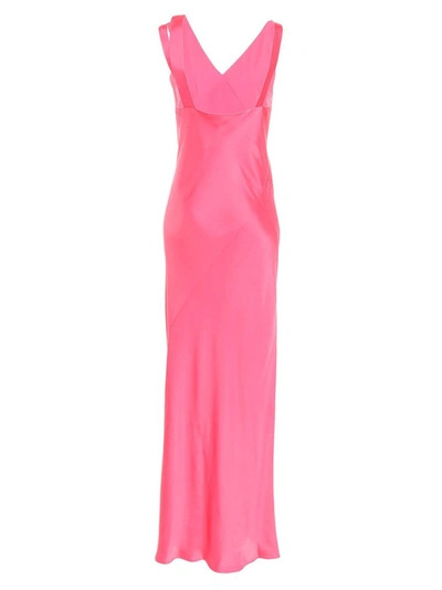 Shop Helmut Lang Women's Pink Viscose Dress