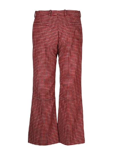 Shop Chloé Women's Red Wool Pants