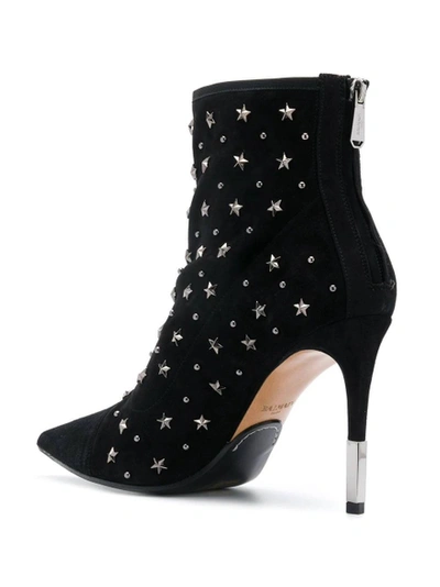 Shop Balmain Star Studded Ankle Boots