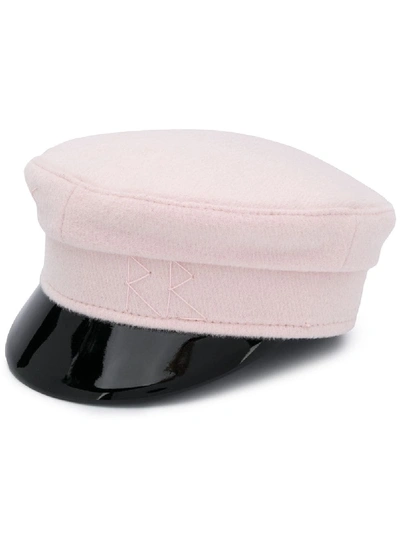 Shop Ruslan Baginskiy Wool-acrylic Mix Cap In Pink