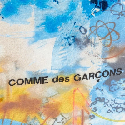 Shop Comme Des Garçons Shirt Comme Des Garcons Shirt Futura Print B Tote Bag In Blue