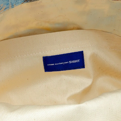 Shop Comme Des Garçons Shirt Comme Des Garcons Shirt Futura Print B Tote Bag In Blue