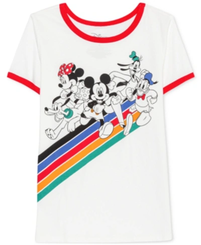 Shop Disney Juniors' Mickey Mouse Graphic T-shirt In Multi