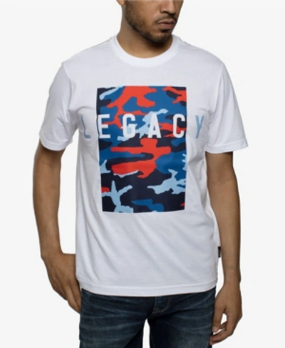 Shop Sean John Men's Legacy Camo Tee In Bright White