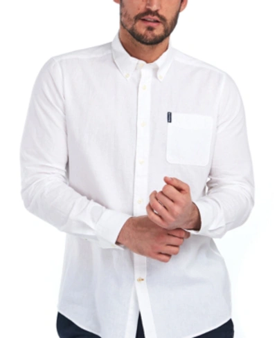 Shop Barbour Men's Seaton Shirt In White