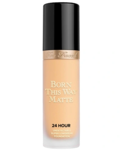 Shop Too Faced Born This Way Matte 24 Hour Foundation In Golden Beige
