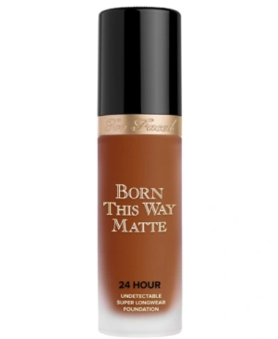Shop Too Faced Born This Way Matte 24 Hour Foundation In Truffle