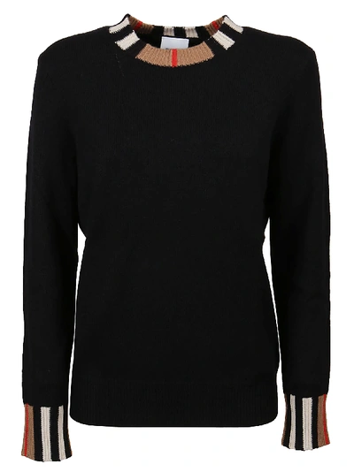 Shop Burberry Eyre Sweater In Black