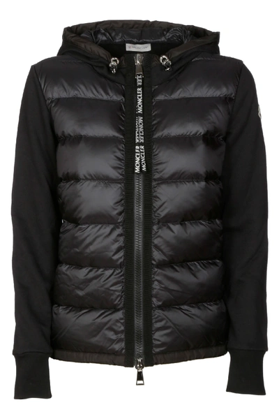 Shop Moncler Hooded Padded Jacket In Nero