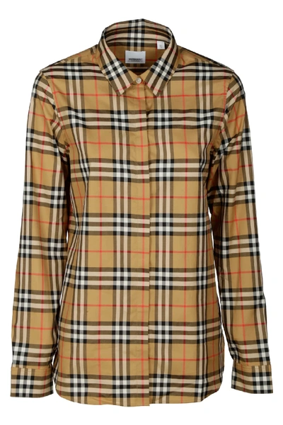 Shop Burberry Crow Shirt In Check