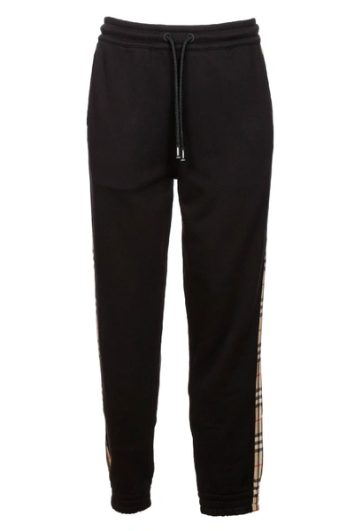 Shop Burberry Checkford Track Pants In Nero