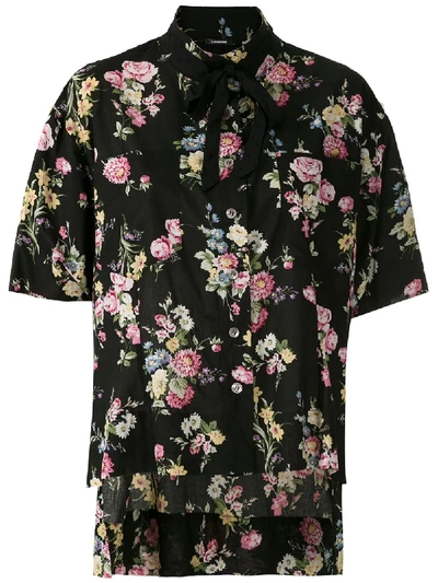 Shop À La Garçonne Bertha Floral Shirt In Black