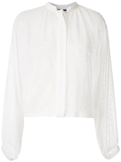 Shop À La Garçonne Elysee Wide Fit Shirt In White