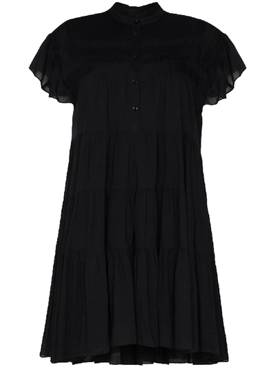 Shop Isabel Marant Étoile Lanikaye Pleated Dress In Black