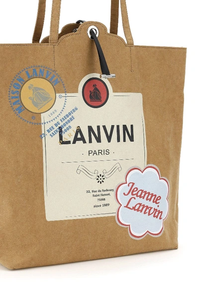 Shop Lanvin Labels In Beige