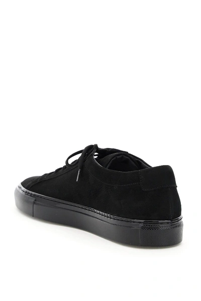 Shop Common Projects Achilles Nubuck Lux Sneakers In Black