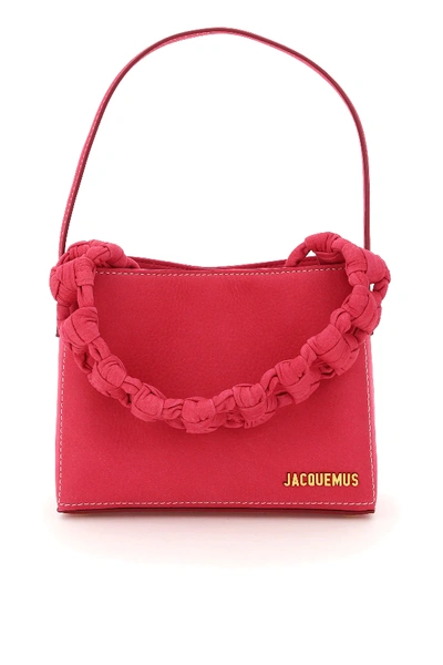 Shop Jacquemus Le Sac Noeud Bag In Pink,fuchsia