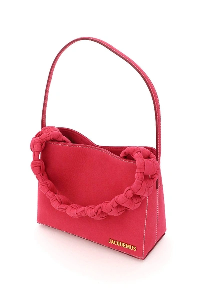 Shop Jacquemus Le Sac Noeud Bag In Pink,fuchsia
