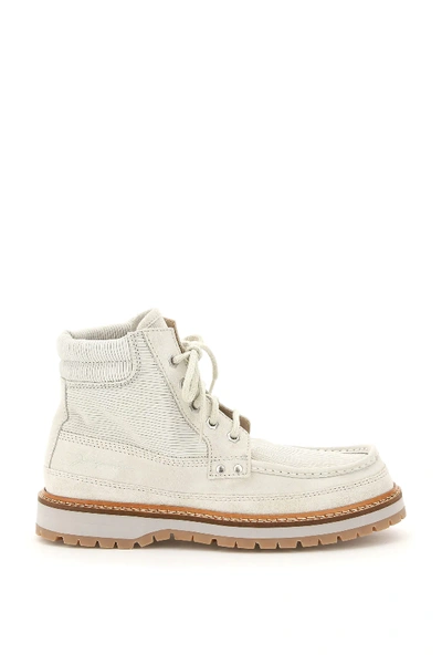 Shop Jacquemus Les Chaussures Garrigues Boots In White,beige