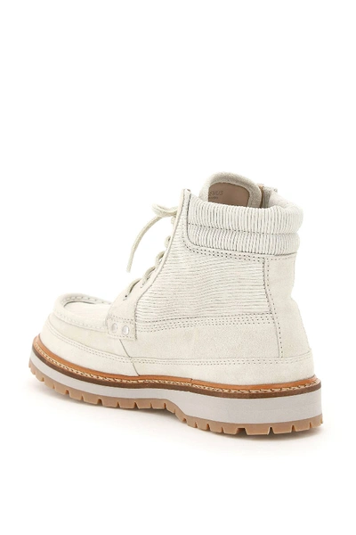 Shop Jacquemus Les Chaussures Garrigues Boots In White,beige