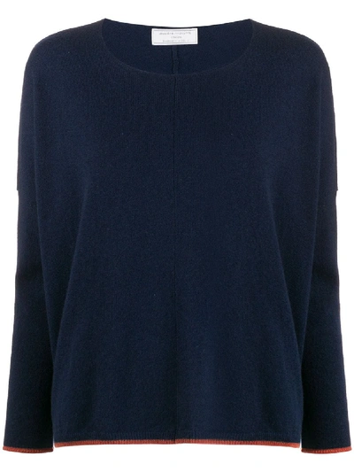 Shop Société Anonyme Round-neck Cashmere Jumper In Blue