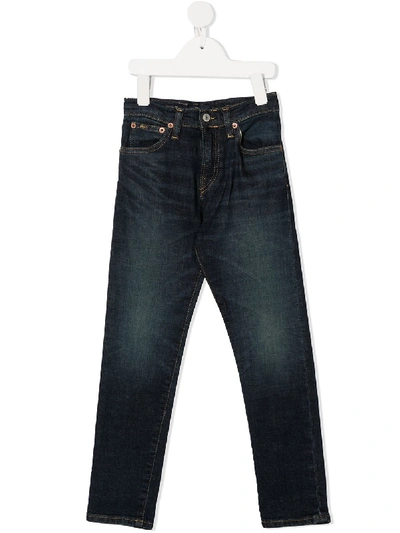 Polo Ralph Lauren Mid-rise Slim-fit Jeans In Blue