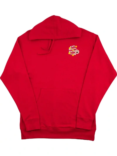 Shop Anti Social Social Club X Panda Express Printed Hoodie In Red