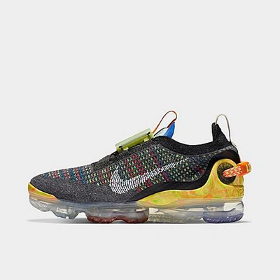 Shop Nike Women's Air Vapormax 2020 Flyknit Running Shoes In Iron Grey/white/multi-color