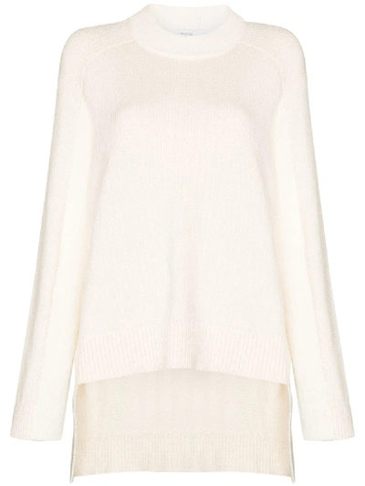 Shop Rosetta Getty Relaxed Knit Jumper In White