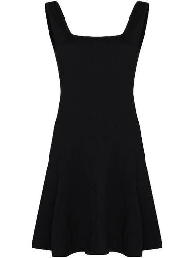 Shop Ninety Percent Flared Mini Dress In Black