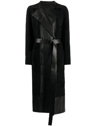 BELTED PANELLED COAT