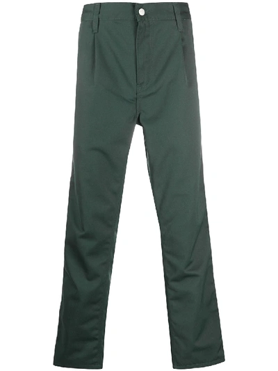 Shop Carhartt Straight-leg Trousers In Green