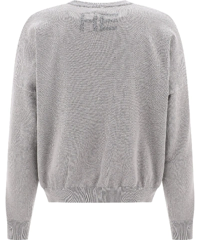 Shop Heliot Emil Men's Grey Cotton Sweatshirt