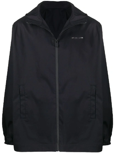 Shop Alyx X Mackintosh Hooded Zipped Rain Jacket In Black