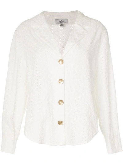 Shop We Are Kindred Bronte Broderie Anglaise Loose Shirt In White