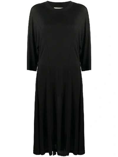 Shop Henrik Vibskov Waist-tied Midi Dress In Black