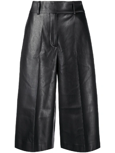 Shop Ermanno Scervino Matte High-waist Culottes In Black