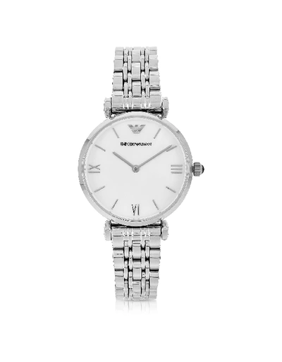 Shop Emporio Armani Stainless Steel Womens Watch In Silver