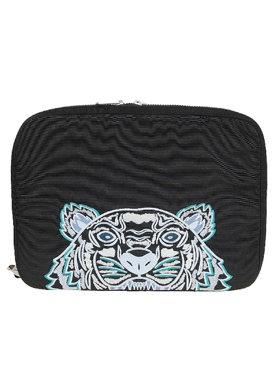 Shop Kenzo Document Holder On Strap In E Black